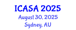 International Conference on Aerospace Systems and Avionics (ICASA) August 30, 2025 - Sydney, Australia