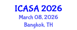International Conference on Aerospace Systems and Avionics (ICASA) March 08, 2026 - Bangkok, Thailand