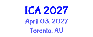 International Conference on Aesthetics (ICA) April 03, 2027 - Toronto, Australia International Conference on Aesthetics (ICA) April 03, 2027 - Toronto, Australia