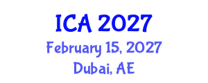 International Conference on Aesthetics (ICA) February 15, 2027 - Dubai, United Arab Emirates International Conference on Aesthetics (ICA) February 15, 2027 - Dubai, United Arab Emirates