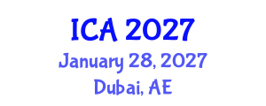 International Conference on Aesthetics (ICA) January 28, 2027 - Dubai, United Arab Emirates International Conference on Aesthetics (ICA) January 28, 2027 - Dubai, United Arab Emirates