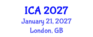 International Conference on Aesthetics (ICA) January 21, 2027 - London, United Kingdom International Conference on Aesthetics (ICA) January 21, 2027 - London, United Kingdom