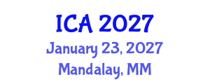 International Conference on Aesthetics (ICA) January 23, 2027 - Mandalay, Myanmar International Conference on Aesthetics (ICA) January 23, 2027 - Mandalay, Myanmar