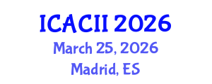 International Conference on Affective Computing and Intelligent Interaction (ICACII) March 25, 2026 - Madrid, Spain