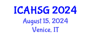 International Conference on Affordable Housing and Smart Growth (ICAHSG) August 15, 2024 - Venice, Italy