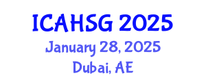 International Conference on Affordable Housing and Smart Growth (ICAHSG) January 28, 2025 - Dubai, United Arab Emirates