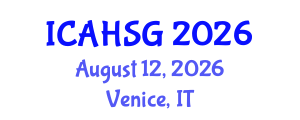 International Conference on Affordable Housing and Smart Growth (ICAHSG) August 12, 2026 - Venice, Italy