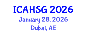 International Conference on Affordable Housing and Smart Growth (ICAHSG) January 28, 2026 - Dubai, United Arab Emirates