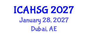 International Conference on Affordable Housing and Smart Growth (ICAHSG) January 28, 2027 - Dubai, United Arab Emirates International Conference on Affordable Housing and Smart Growth (ICAHSG) January 28, 2027 - Dubai, United Arab Emirates