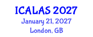 International Conference on African and Latin American Studies (ICALAS) January 21, 2027 - London, United Kingdom International Conference on African and Latin American Studies (ICALAS) January 21, 2027 - London, United Kingdom