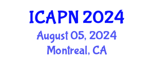International Conference on Ageing, Psychology and Neuroscience (ICAPN) August 05, 2024 - Montreal, Canada