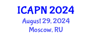 International Conference on Ageing, Psychology and Neuroscience (ICAPN) August 29, 2024 - Moscow, Russia