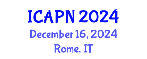 International Conference on Ageing, Psychology and Neuroscience (ICAPN) December 16, 2024 - Rome, Italy