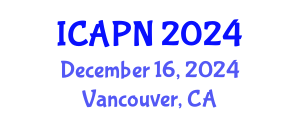 International Conference on Ageing, Psychology and Neuroscience (ICAPN) December 16, 2024 - Vancouver, Canada