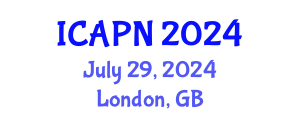 International Conference on Ageing, Psychology and Neuroscience (ICAPN) July 29, 2024 - London, United Kingdom