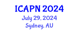 International Conference on Ageing, Psychology and Neuroscience (ICAPN) July 29, 2024 - Sydney, Australia