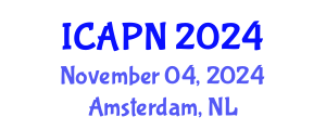 International Conference on Ageing, Psychology and Neuroscience (ICAPN) November 04, 2024 - Amsterdam, Netherlands