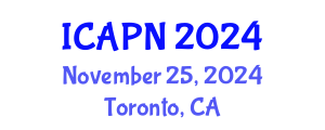 International Conference on Ageing, Psychology and Neuroscience (ICAPN) November 25, 2024 - Toronto, Canada
