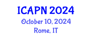 International Conference on Ageing, Psychology and Neuroscience (ICAPN) October 10, 2024 - Rome, Italy