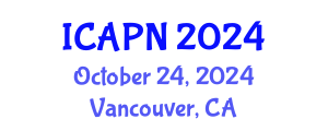 International Conference on Ageing, Psychology and Neuroscience (ICAPN) October 24, 2024 - Vancouver, Canada