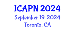 International Conference on Ageing, Psychology and Neuroscience (ICAPN) September 19, 2024 - Toronto, Canada