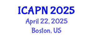 International Conference on Ageing, Psychology and Neuroscience (ICAPN) April 22, 2025 - Boston, United States