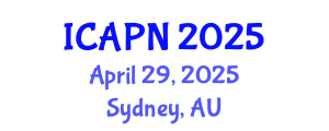 International Conference on Ageing, Psychology and Neuroscience (ICAPN) April 29, 2025 - Sydney, Australia