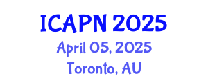 International Conference on Ageing, Psychology and Neuroscience (ICAPN) April 05, 2025 - Toronto, Australia