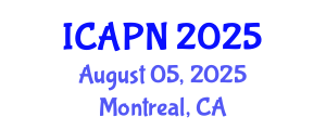 International Conference on Ageing, Psychology and Neuroscience (ICAPN) August 05, 2025 - Montreal, Canada
