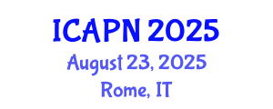International Conference on Ageing, Psychology and Neuroscience (ICAPN) August 23, 2025 - Rome, Italy