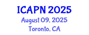 International Conference on Ageing, Psychology and Neuroscience (ICAPN) August 09, 2025 - Toronto, Canada