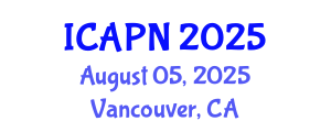 International Conference on Ageing, Psychology and Neuroscience (ICAPN) August 05, 2025 - Vancouver, Canada