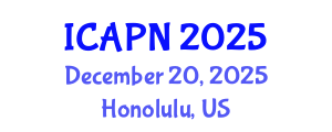International Conference on Ageing, Psychology and Neuroscience (ICAPN) December 20, 2025 - Honolulu, United States