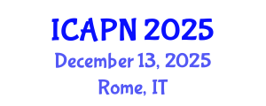 International Conference on Ageing, Psychology and Neuroscience (ICAPN) December 13, 2025 - Rome, Italy