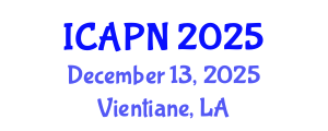International Conference on Ageing, Psychology and Neuroscience (ICAPN) December 13, 2025 - Vientiane, Laos