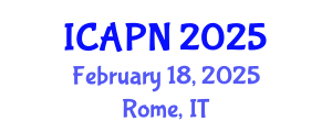 International Conference on Ageing, Psychology and Neuroscience (ICAPN) February 18, 2025 - Rome, Italy
