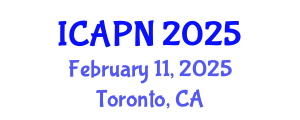International Conference on Ageing, Psychology and Neuroscience (ICAPN) February 11, 2025 - Toronto, Canada