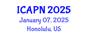 International Conference on Ageing, Psychology and Neuroscience (ICAPN) January 07, 2025 - Honolulu, United States