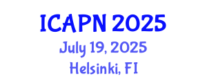 International Conference on Ageing, Psychology and Neuroscience (ICAPN) July 19, 2025 - Helsinki, Finland