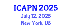 International Conference on Ageing, Psychology and Neuroscience (ICAPN) July 12, 2025 - New York, United States