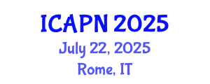 International Conference on Ageing, Psychology and Neuroscience (ICAPN) July 22, 2025 - Rome, Italy
