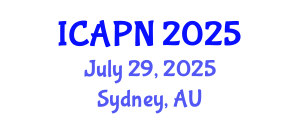International Conference on Ageing, Psychology and Neuroscience (ICAPN) July 29, 2025 - Sydney, Australia