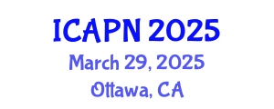 International Conference on Ageing, Psychology and Neuroscience (ICAPN) March 29, 2025 - Ottawa, Canada