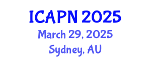 International Conference on Ageing, Psychology and Neuroscience (ICAPN) March 29, 2025 - Sydney, Australia