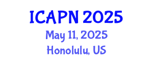 International Conference on Ageing, Psychology and Neuroscience (ICAPN) May 11, 2025 - Honolulu, United States