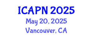 International Conference on Ageing, Psychology and Neuroscience (ICAPN) May 20, 2025 - Vancouver, Canada