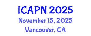 International Conference on Ageing, Psychology and Neuroscience (ICAPN) November 15, 2025 - Vancouver, Canada
