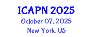 International Conference on Ageing, Psychology and Neuroscience (ICAPN) October 07, 2025 - New York, United States