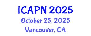 International Conference on Ageing, Psychology and Neuroscience (ICAPN) October 25, 2025 - Vancouver, Canada