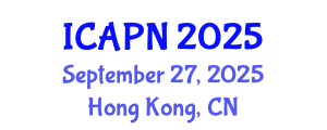 International Conference on Ageing, Psychology and Neuroscience (ICAPN) September 27, 2025 - Hong Kong, China